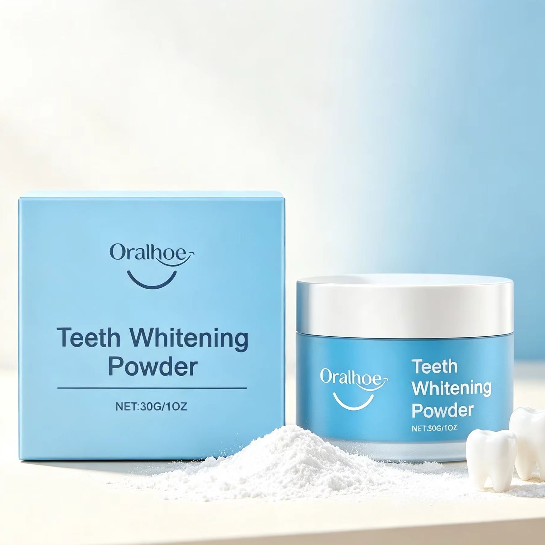 Oralhoe Diş Tozu, Dişleri Fırç - Teeth Whitening Ulta incelemesi ve fiyatı