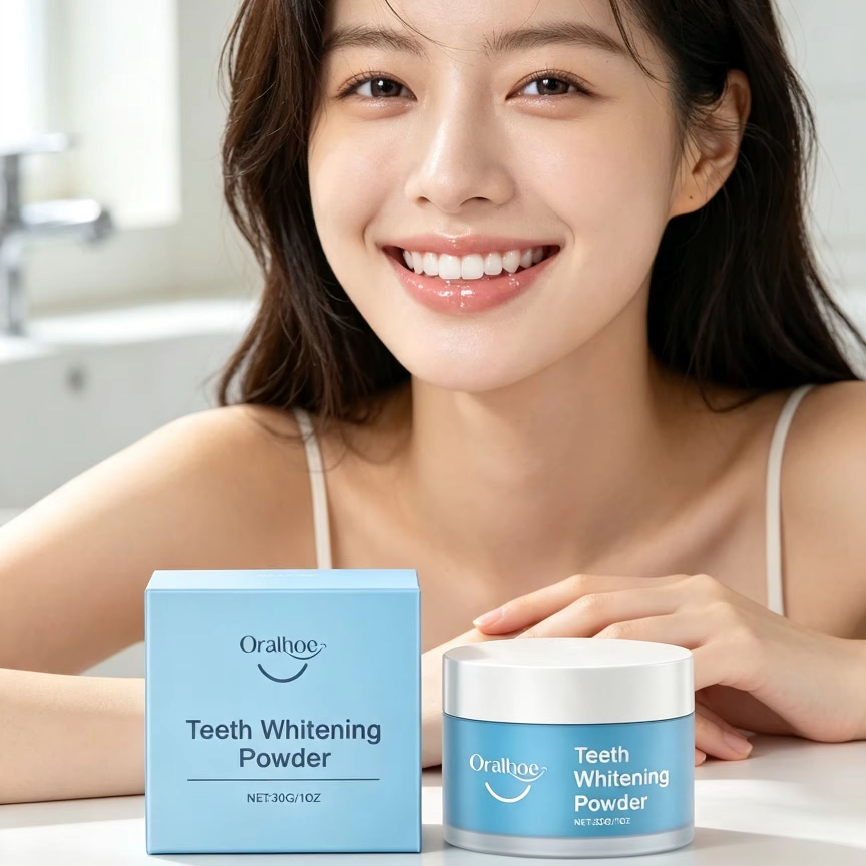 Oralhoe Diş Tozu, Dişleri Fırç - Teeth Whitening Ulta incelemesi ve fiyatı